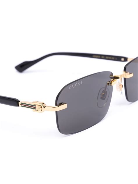 designer rimless sunglasses gucci|gucci rimless sunglasses for women.